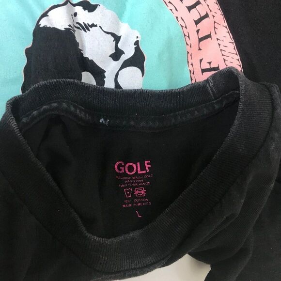 Golf X Odd Future Great Wang of The Floggnaw Land Crop T-Shirt Top Cat Flog Gnaw - Picture 8 of 9